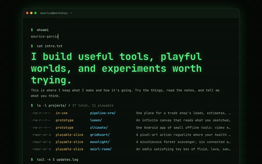 Preview of the Terminal design